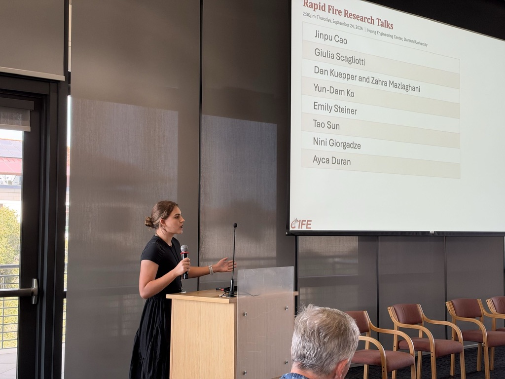Presenting research at the CIFE Summer Program