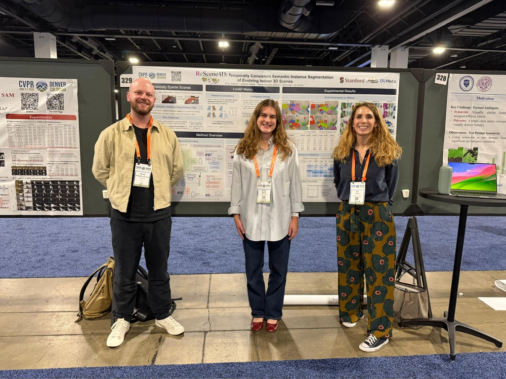 At the ReScene4D poster presentation at CVPR